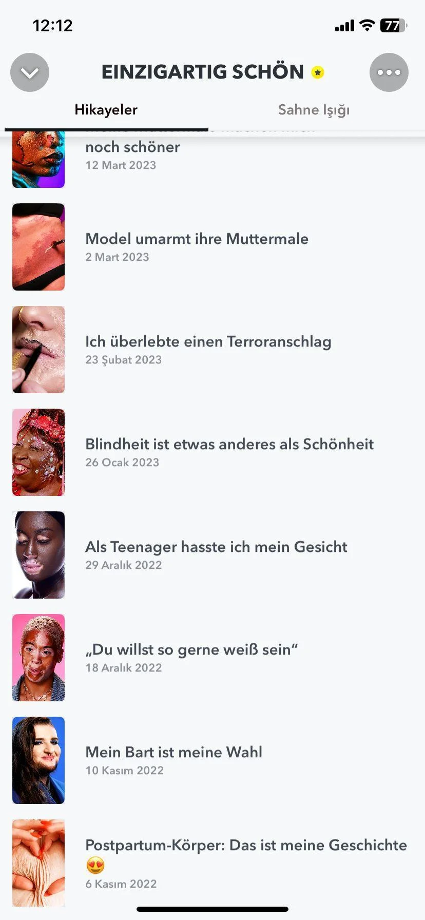 Einzigartig Schön – Veröffentlichungsarchiv